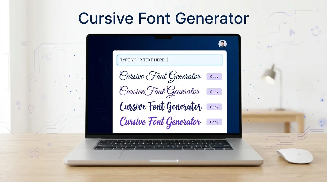 Cursive Text
